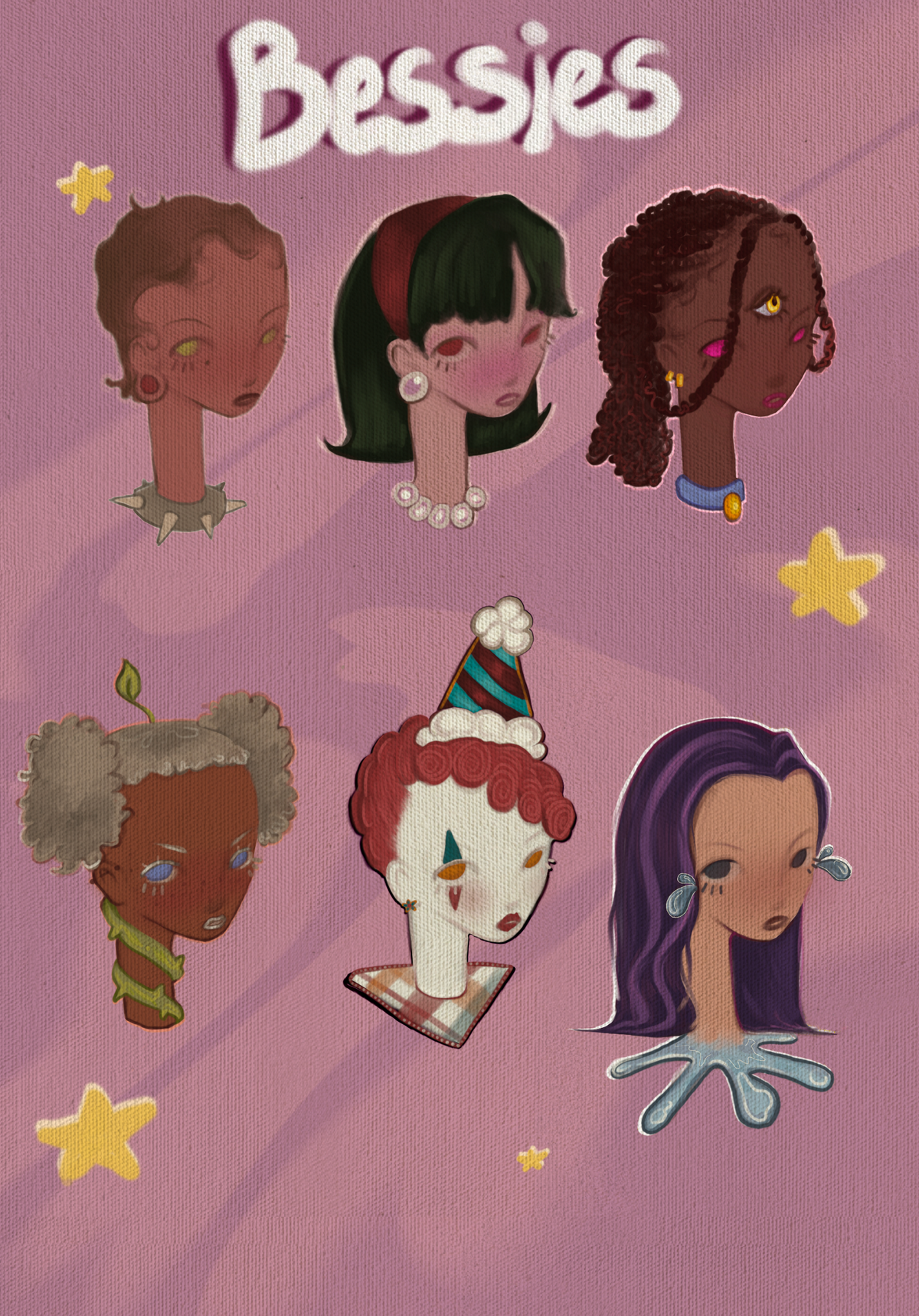 Bessies Vinyl Stickers (2inch)