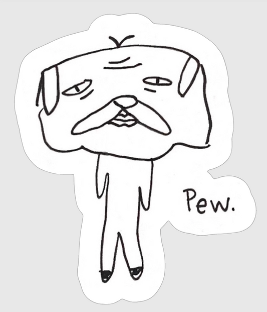 Pew Dawg Sticker image 0
